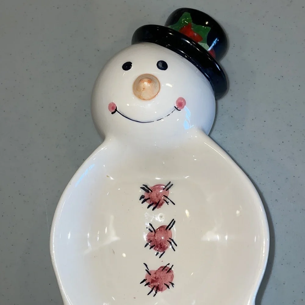 N/A snowman dishes